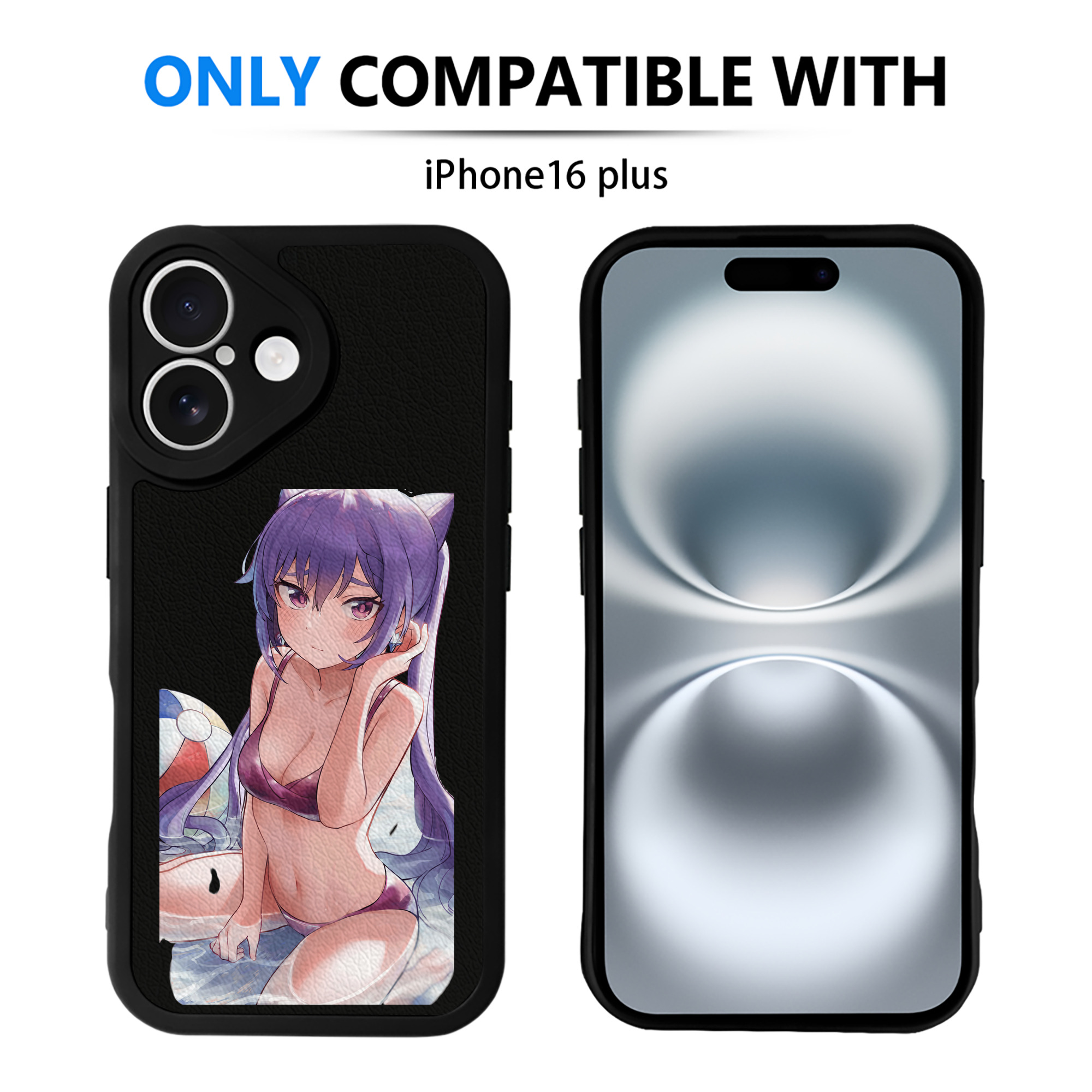 げんし神 刻晴 こくせい genshin Kokusei 【iPhone 16シリーズ対応】シリコンスマホケース（レザー調） 材質：シリコン